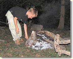 He loves to play with fire!