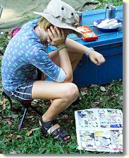 ... we (children) looked at comic books ...