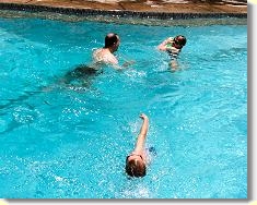 ... went swimming again ...