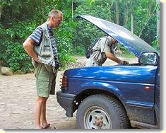 Letzter Check vor der Abfahrt (hat leider nicht geholfen!)