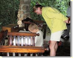 ... and signed the visitors' book.